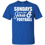 Sundays are for jesus & football shirt_Black