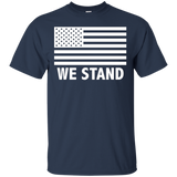 We Stand Usa Flag T-shirt_black=