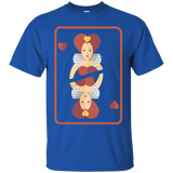 Queen Of Hearts Card Halloween Costume Spooky Pun T-Shirt_Black