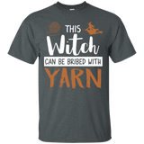 This Witch Can Be Bribed With Yarn T-Shirt_Black