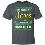 Daughter In Military Shirt The Holidays Bring Many Joys_black