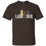 I Believe In Dog Labrador Retriever Trio T-shirt_navy=