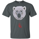 Sharp Looking Polar Bear in Black Suit with Red Tie T-Shirt_Black