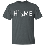 Hawaii Home Love U.s. State Outline Silhouette T-shirt_black