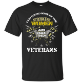God Found Some Of The Strongest Women Veterans Army T-shirt_black