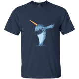 Narwhal T Shirt Funny Dabbing Dab Dance TShirt Kids Adults_Navy