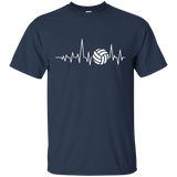 Volleyball Heartbeat T-Shirt_Black