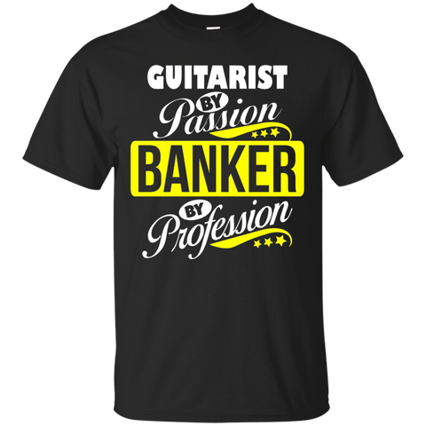 Guitarist By Passion Banker By Profession T Shirt_black