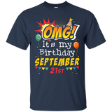 OMG It's My Birthday September 21st T-shirt Virgo Pride_Black