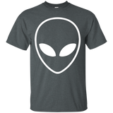 White Alien Head T-shirt_Black