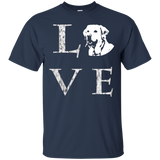 I Love My Labrador T-shirt Retriever Lover Tee_black=