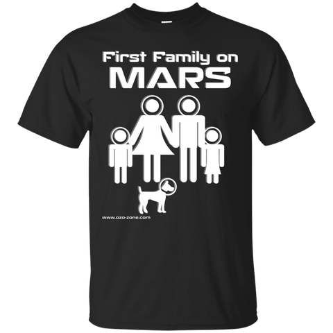 First Family On Mars - Funny Tshirt_black=