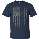 Sheriff Thin Blue Line American Flag Shirt_Black