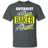 Guitarist By Passion Baker By Profession T Shirt_black