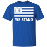 We Stand Usa Flag T-shirt_black=