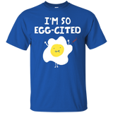 I'm So Egg Cited Tee Shirt Humor Food Pun