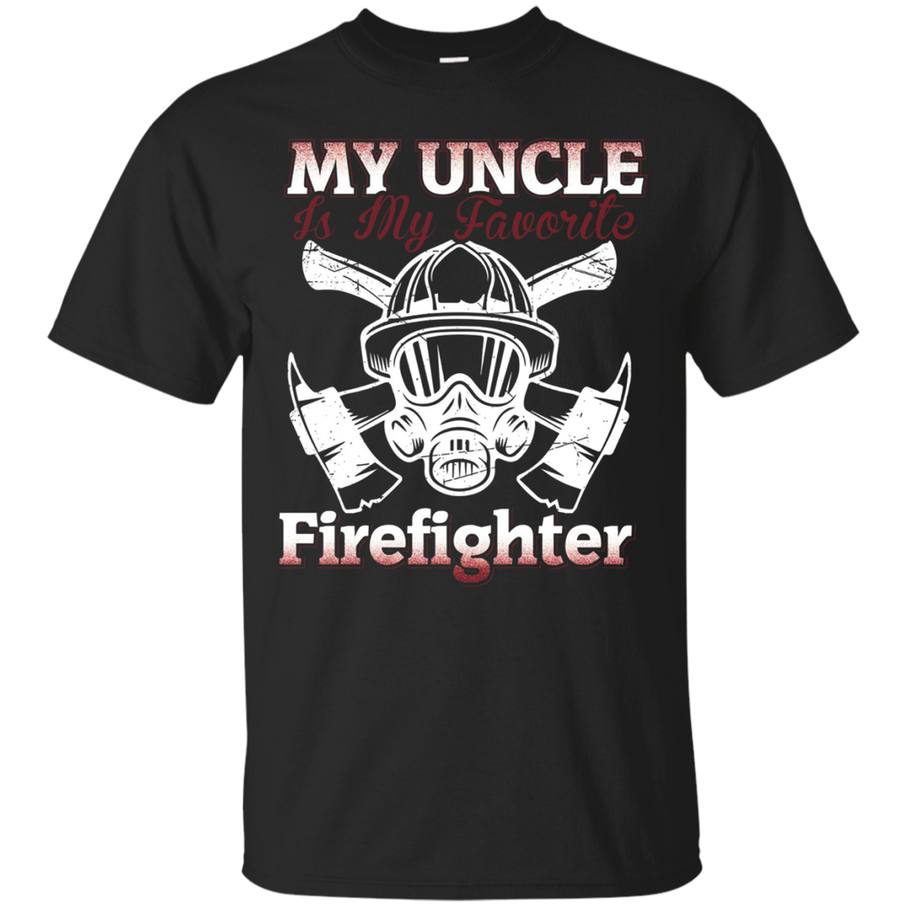 My Uncle Is My Favorite Firefighter T-Shirt_Black