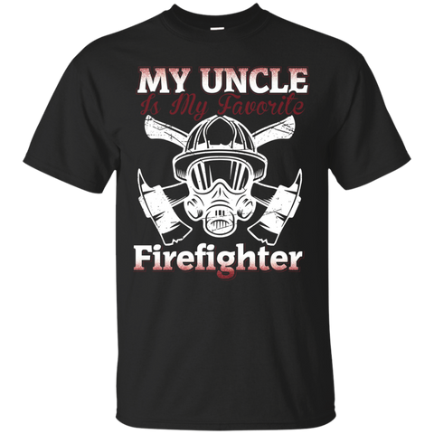My Uncle Is My Favorite Firefighter T-Shirt_Black
