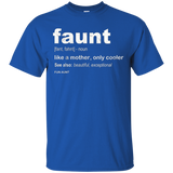 Womens Cool Faunt Definition T-Shirt Faunt Shirt Funny Aunt gift_Black