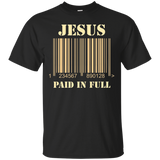 Jesus Bar Code Paid In Full Christian Faith Printed