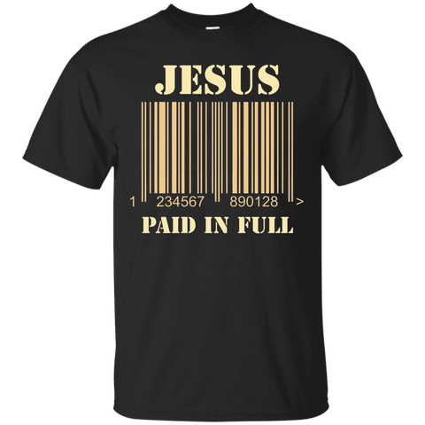 Jesus Bar Code Paid In Full Christian Faith Printed