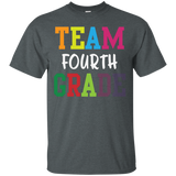 Team Fourth Grade Teacher Education T-Shirt_Black