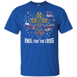 Stand For The Flag Kneel For The Cross T Shirt_black=