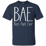 Women's Best Aunt Ever shirt Women Auntie BAE Cute GIft_Black