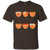 Cute Acorn Emoticon T-shirt Funny Nut Autumn Halloween_black