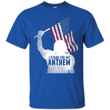 I Stand For The National Anthem T-shirt American Football_black