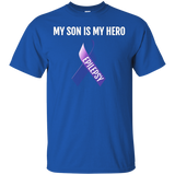 My Son Is My Hero Epilepsy Awareness Month T Shirt_black=