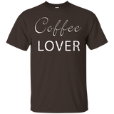 Coffee Lover Drinker - Grunge Effect - T Shirt Tees_black=