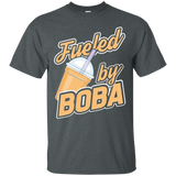 Cute Funny Fueled By Boba Bubble Tea T-shirt_black