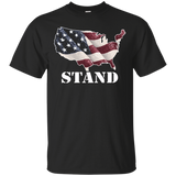 I Stand For The Flag Veteran Proudly Stands T Shirt_black