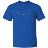 Michigan plus California T-shirts_Black