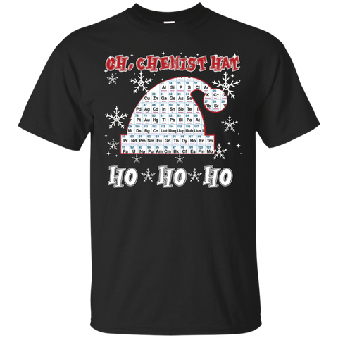 Chemist Hat Chemistry Christmas Funny Shirt_black