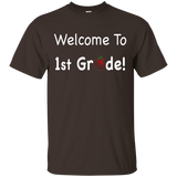 Welcome To 1st Grade T Shirt School Teacher Apple_black=