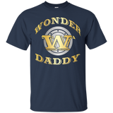 Wonder Daddy T Shirt Gift For Super Father On Father's Day_Black