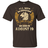 The Best Are Born On August 19th T-Shirt Leo Zodiac_Black