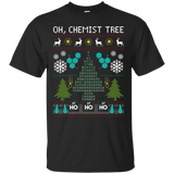 Chemist Tree Shirt Oh Chemistry Tree Ugly Christmas T-shirt_black=