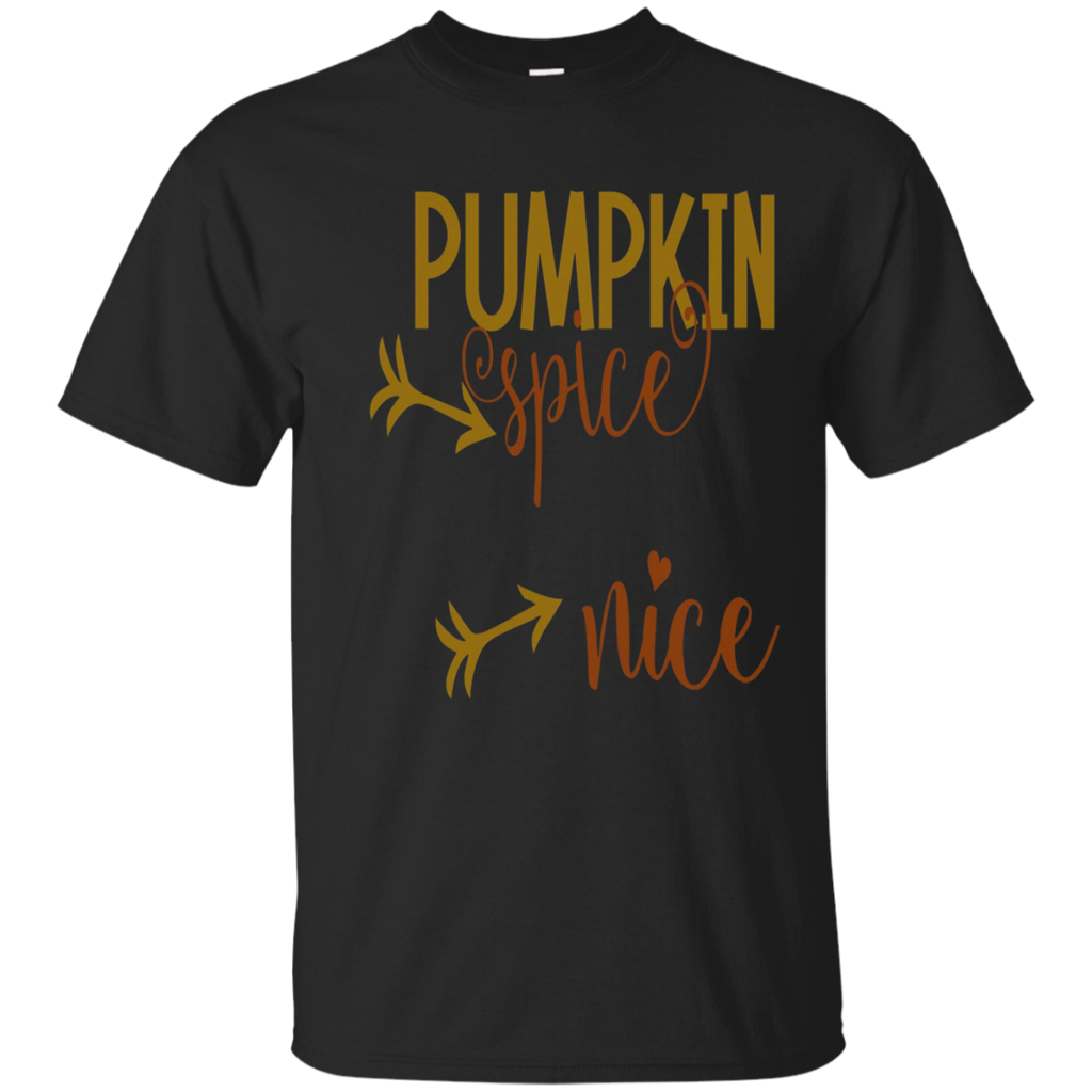 Pumpkin Spice And Everything Nice Shirt Funny Autumn_Navy