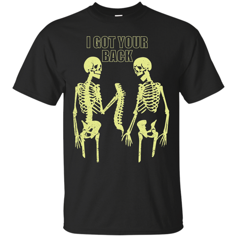 I Got Your Back Halloween T-shirt With Skeleton Xray Costume_black=