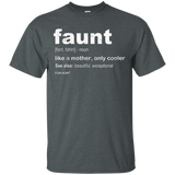 Womens Cool Faunt Definition T-Shirt Faunt Shirt Funny Aunt gift_Black