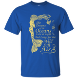 Mermaid Maiden - She Dreams of the Oceans - Trending Now Tee_Navy