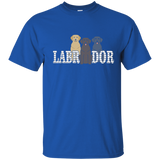 I Believe In Dog Labrador Retriever Trio T-shirt_navy=