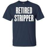 retired stripper t shirt_Black
