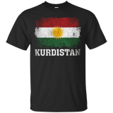 Kurdistan Kurdish Flag Vintage Distressed Aged Look