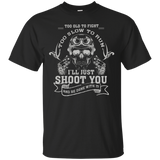 Cool Birthday T-shirt For Grandpa. Best Gift For Gun Lover._black