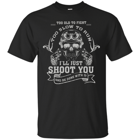 Cool Birthday T-shirt For Grandpa. Best Gift For Gun Lover._black