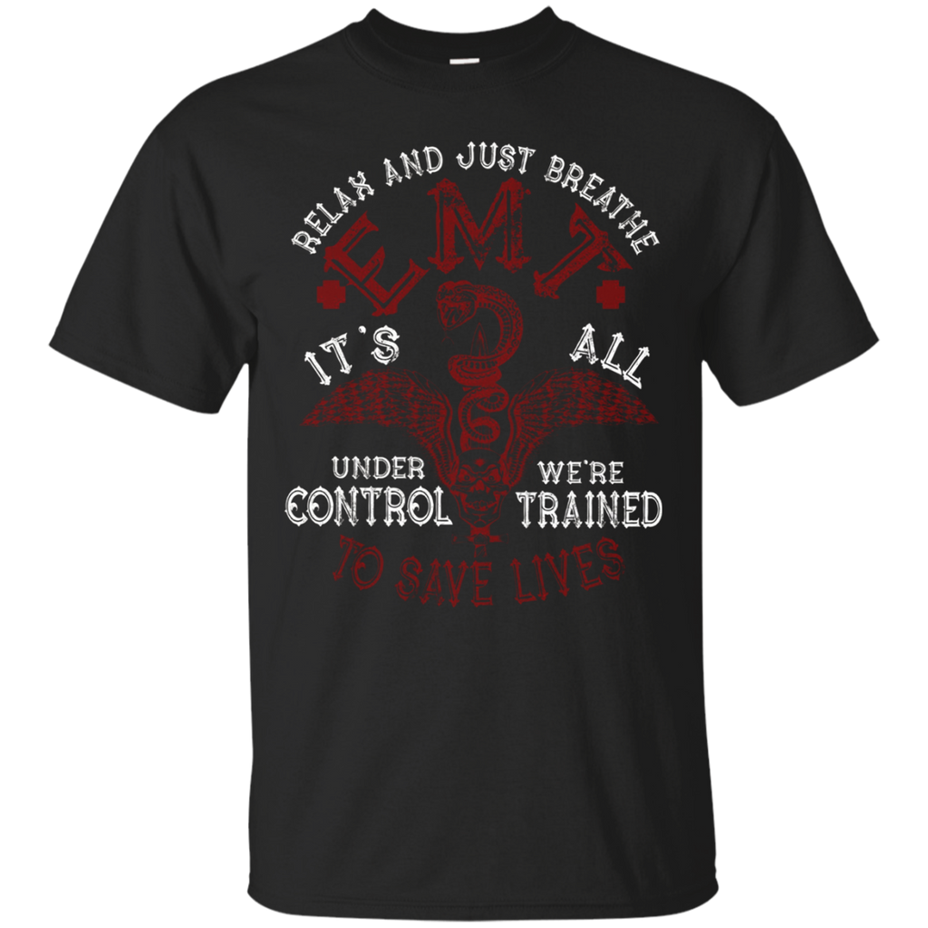 Relax And Just Breathe EMT T Shirt_Black